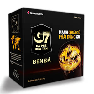 Cà phê Trung Nguyên G7 Hòa tan đen đá (15 gói*16g/hộp)